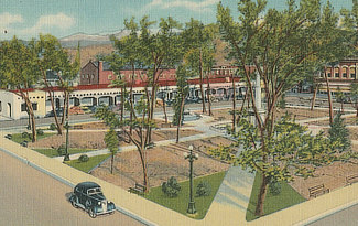 The Historic Plaza in Santa Fe, New Mexico